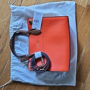 Furla Leather Small Afrodite Convertible Tote Bag